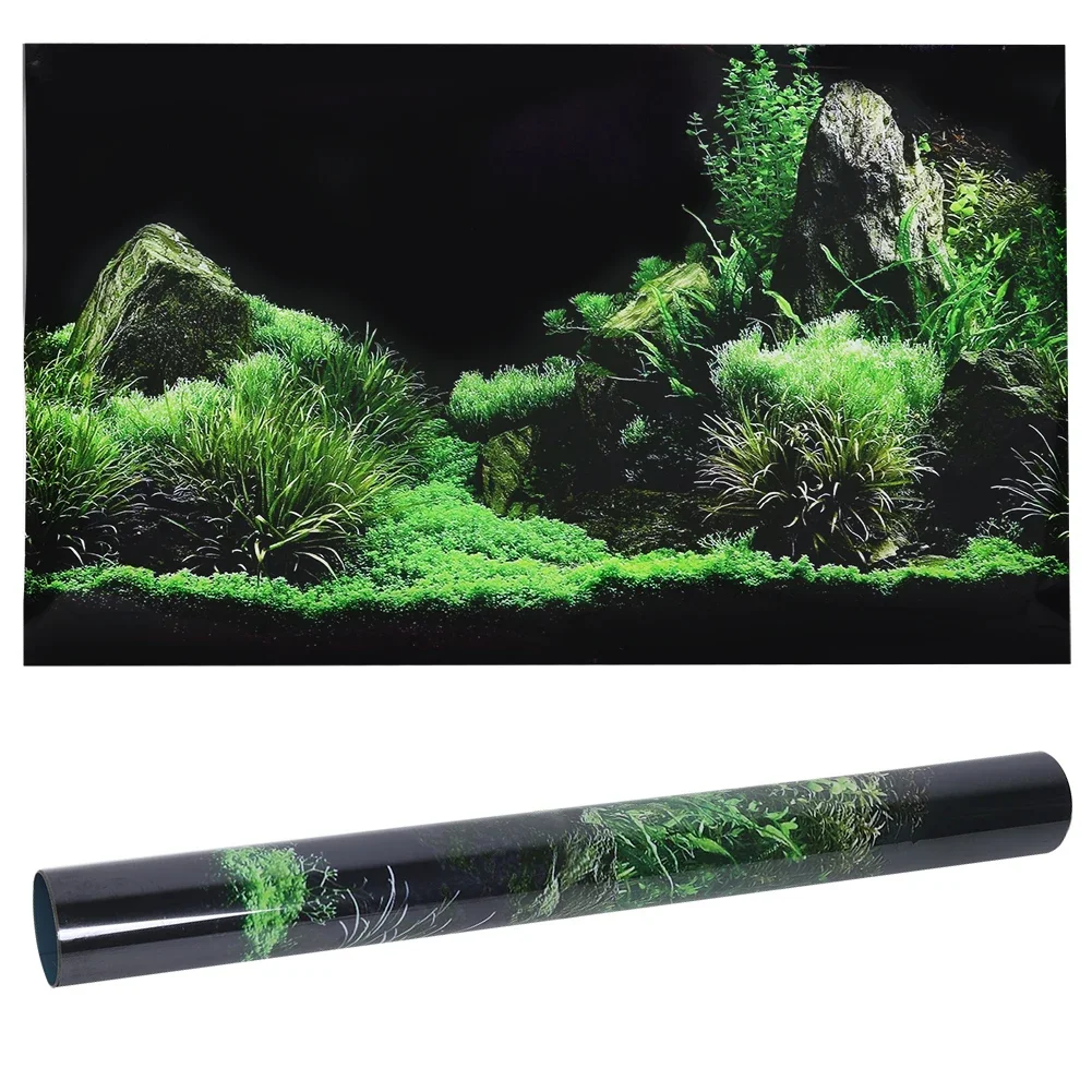 Aquarium Fish Cichlid - Autocollant de fond 3D pour aquarium,