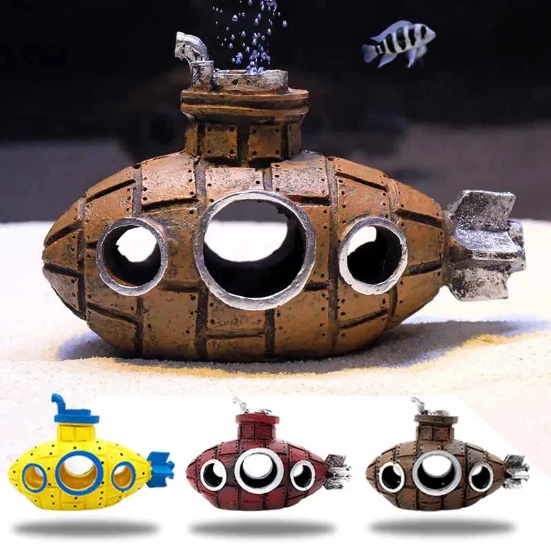 Aquarium Fish Cichlid - Ornements sous-marins en résine pour aquarium,