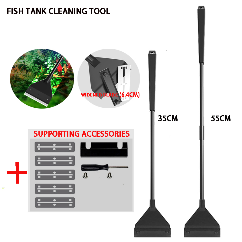 Algae Scraper Blade - Nettoyeur d'aquarium, grattoir pour enlever les