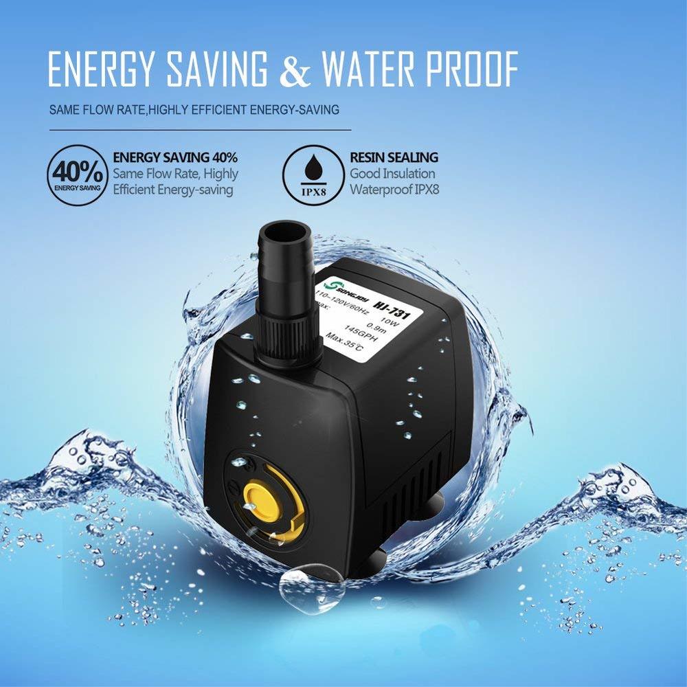 Pompe à eau SubSN avec débit r - Aquarium Fish Rate avis et prix