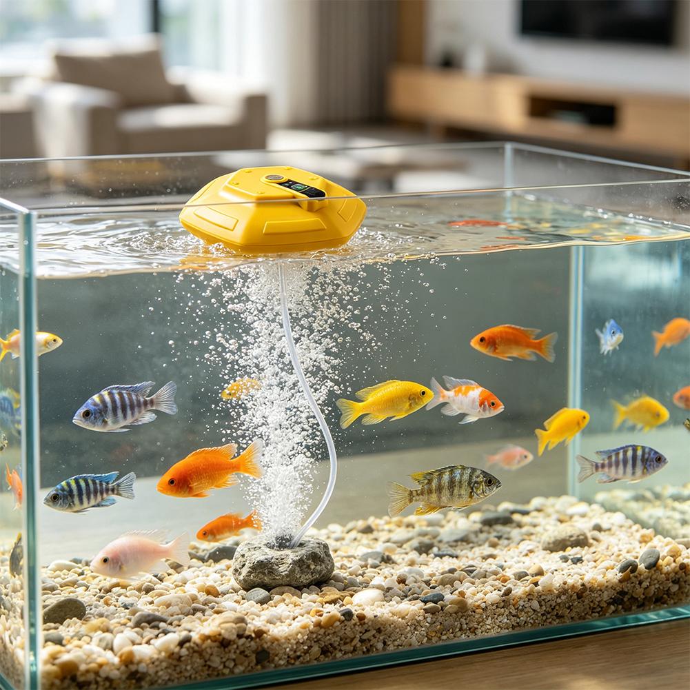 Pompe à oxygène sans fil recha - Aquarium Fish Care avis et prix